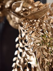 Dibor Champagne Coloured 55cm Laurel Wreath - Image 4 of 5