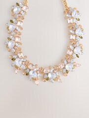 Gold Tone Sparkle Jewel Collar Necklace - Image 5 of 7