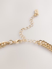 Gold Tone Sparkle Jewel Collar Necklace - Image 7 of 7
