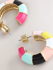 Multicolour Hoop Earrings - Image 3 of 3