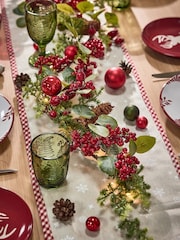 Dibor Berries and Baubles 150cm PreLit Christmas Garland - Image 1 of 6