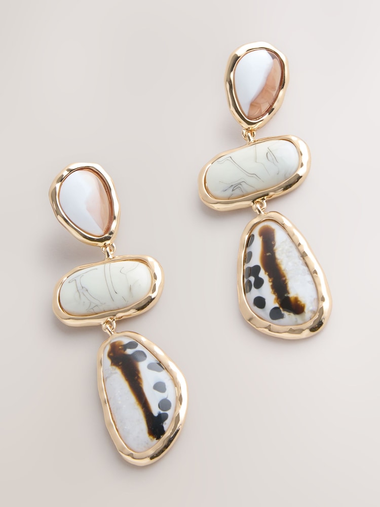 Braun - Stone Ohrhänger - Bild 1 von 3