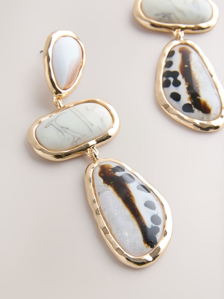 Braun - Stone Ohrhänger - Bild 2 von 3