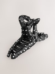 Polka Dot Fabric Wrapped Claw Clip - Image 3 of 3