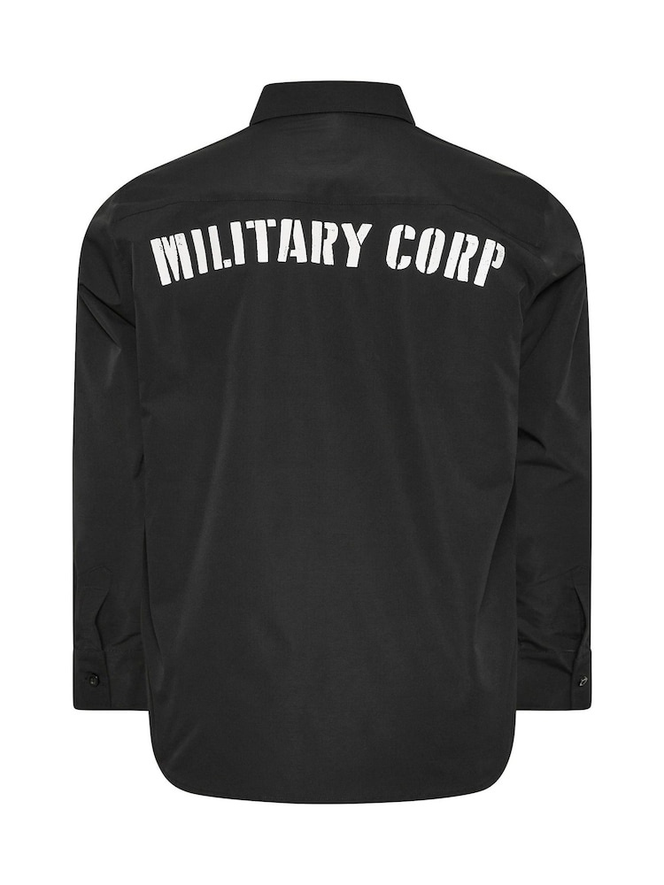 BadRhino Big & Tall Black Futenma Ripstop Long Sleeve Shirt - Image 5 of 5