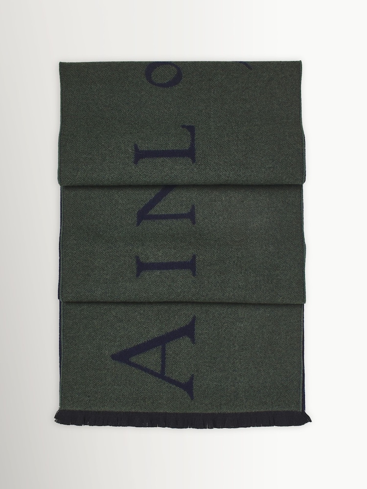Aspinal of London Green Merino Scarf - Image 1 of 1