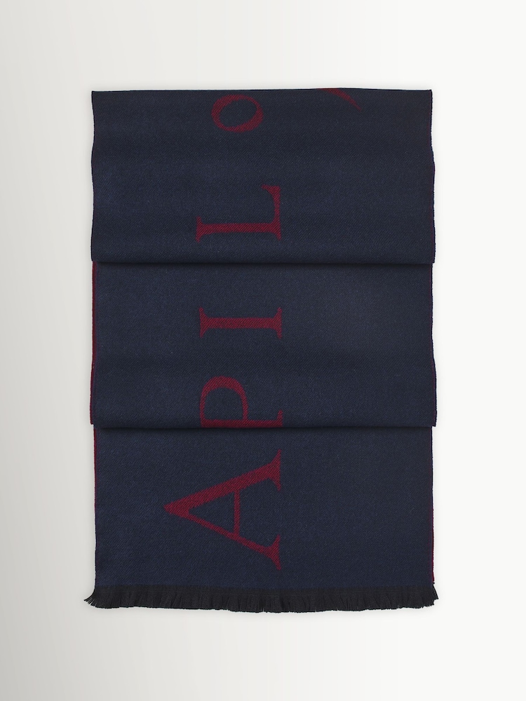 Aspinal of London Blue Merino Scarf - Image 1 of 1