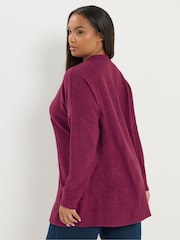 Yours Curve Pink Basic Cut & Sew Jumper - Image 3 of 5