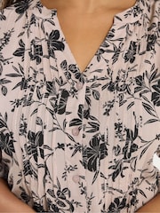 Yours Curve Natural Pintuck Blouse - Image 4 of 5