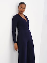 Finery Blue Melly Jumpsuit - Image 4 of 4