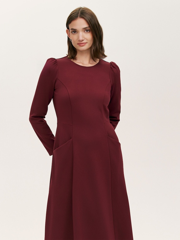 Finery Red Felice Dress - Image 2 of 4 Finery Red Felice Dress - Image 2 of 4