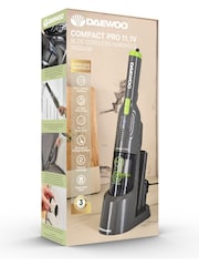 Daewoo Grey Cyclone Compact Pro 11.1V Handheld Vacuum Cleaner - Image 1 of 9