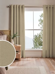 Green Stitch Stripe Made to Measure Curtains - Image 1 of 9