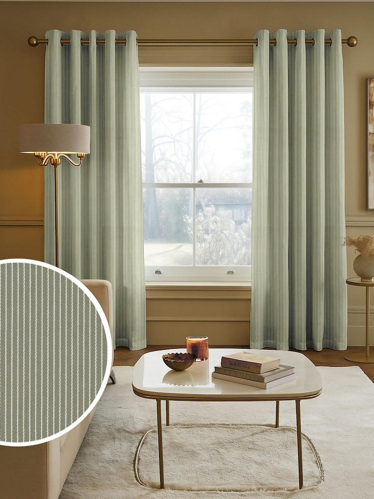 Green Coil Made to Measure Curtains - Image 1 of 9