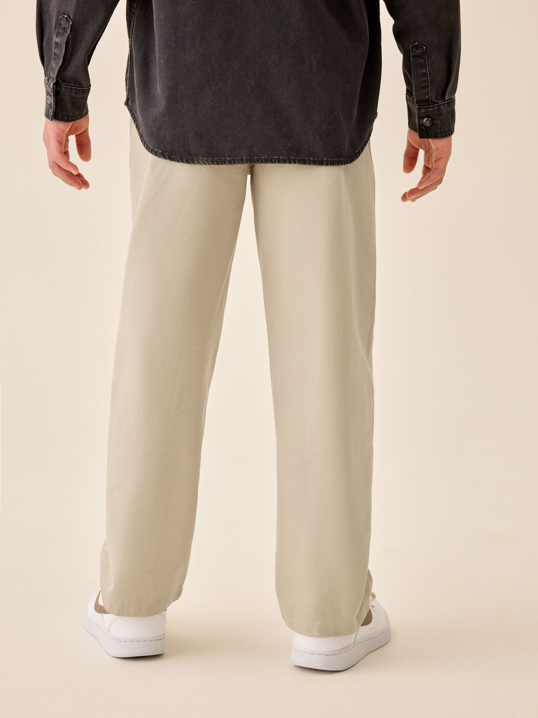 Buy Stone Wide Chino Trousers (3-16yrs) from Next USA