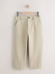 Stone Wide Chino Trousers (3-16yrs) - Image 5 of 9