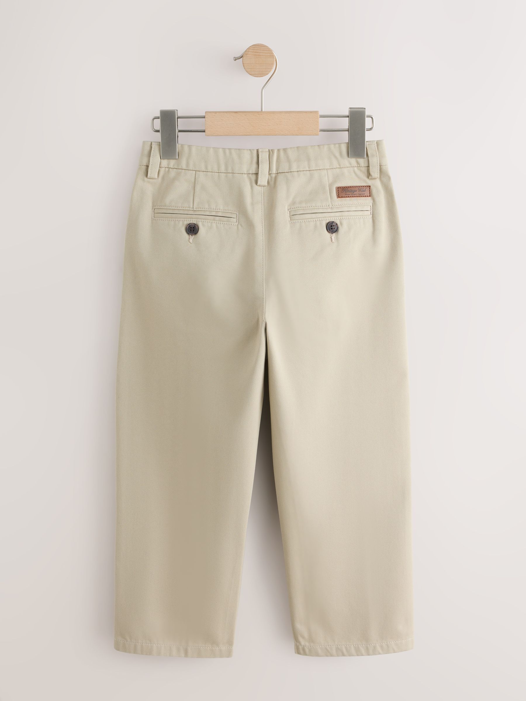 Buy Stone Wide Chino Trousers (3-16yrs) from Next Romania