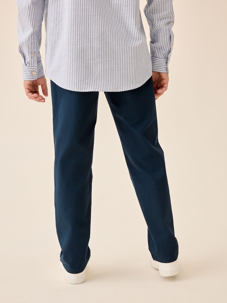 Navy Regular Fit Premium Chinos (3-16yrs) - Image 2 of 9