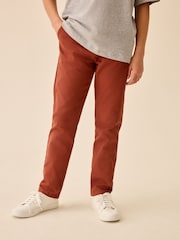 Rust Brown Regular Fit Stretch Chino Trousers (3-17yrs) - Image 1 of 4