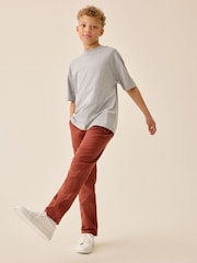 Rust Brown Regular Fit Stretch Chino Trousers (3-17yrs) - Image 3 of 4