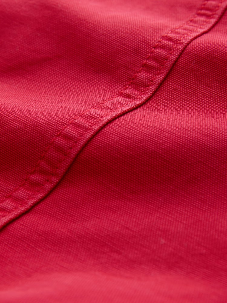 Red Pull-On Utility Denim Shorts - Image 8 of 8 Red Pull-On Utility Denim Shorts - Image 8 of 8