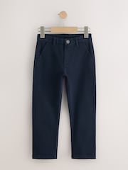 Navy Stretch Skinny Chino Trousers 2 Pack (3-17yrs) - Image 2 of 5