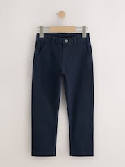 Navy Stretch Skinny Chino Trousers 2 Pack (3-17yrs) - Image 3 of 5