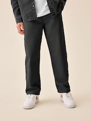 Black Wide Chino Trousers (3-16yrs) - Image 1 of 8
