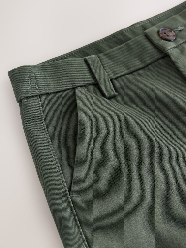 Green Wide Chino Trousers (3-16yrs) - Image 4 of 4 Green Wide Chino Trousers (3-16yrs) - Image 4 of 4