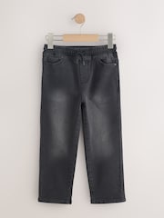 Black/Navy Loose Fit Stretch Elasticated Waist Jeans 2 Pack (3-16yrs) - Image 3 of 6