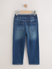 Black/Navy Loose Fit Stretch Elasticated Waist Jeans 2 Pack (3-16yrs) - Image 4 of 6