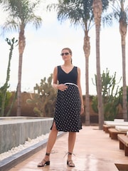 Seraphine Black Maternity & Nursing Dress - Image 3 of 5