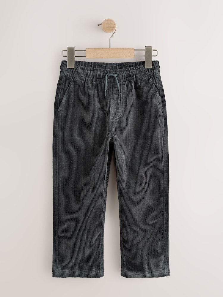 Charcoal Grey Cord Pull-On Trousers (3-16yrs) - Image 1 of 4