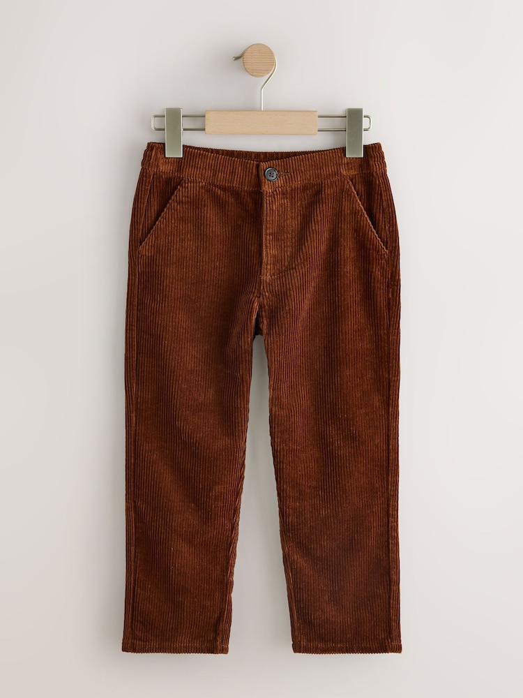 Qəhvəyi - Premium Cord Trousers (3-16yrs) - 8şəkildən 1 şəkil