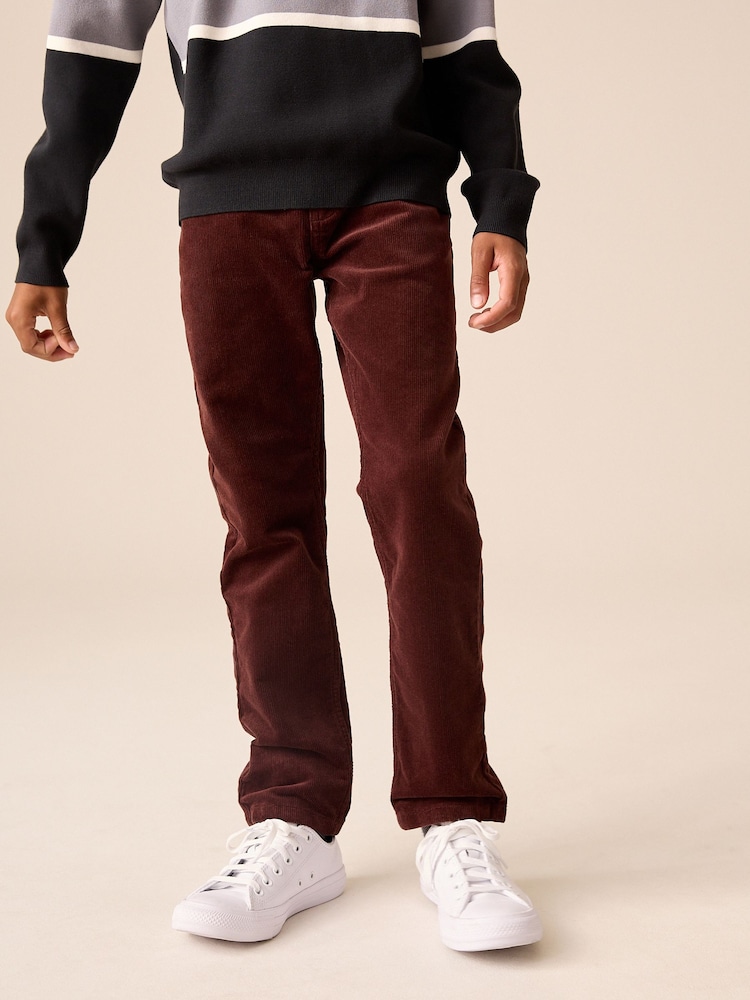Plum Purple Cord Trousers (3-16yrs) - Image 1 of 9 Plum Purple Cord Trousers (3-16yrs) - Image 1 of 9