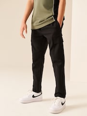 Black Slim Tapered Utility Cargo Trousers (3-16yrs) - Image 1 of 8