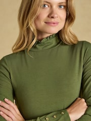 Amy Khaki/Russet Jersey Layering Tops 2 Pack - Image 6 of 7