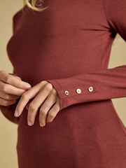 Amy Khaki/Russet Jersey Layering Tops 2 Pack - Image 7 of 7