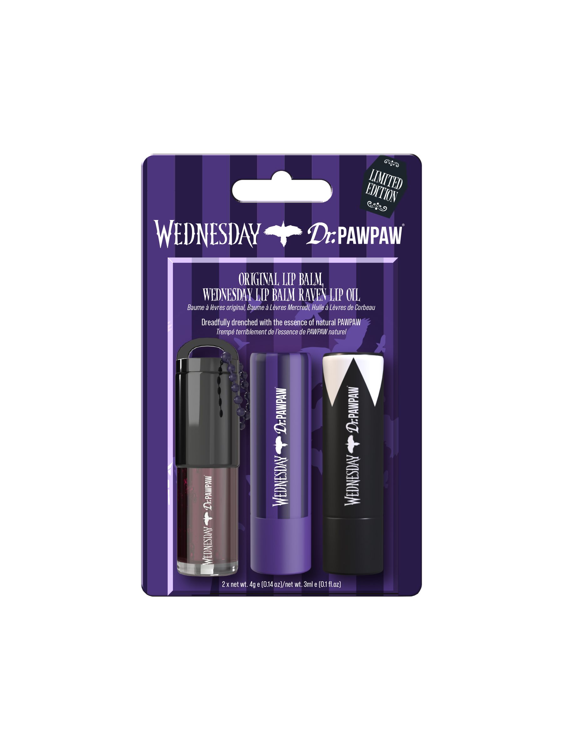 Dr. Pawpaw Original Dr. Pawpaw Wednesday Set - Lip Balm And Lip Oil Trio With Original, Sheer Plum And Deep Blackberry Shades - Gluten Free Hydrating Care- 3 Pc - Image 7