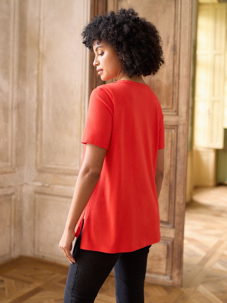 Seraphine Umstandsmode Kurzarm T-Shirt aus Baumwoll-Modal - Bild 4 von 4 Seraphine Umstandsmode Kurzarm T-Shirt aus Baumwoll-Modal - Bild 4 von 4
