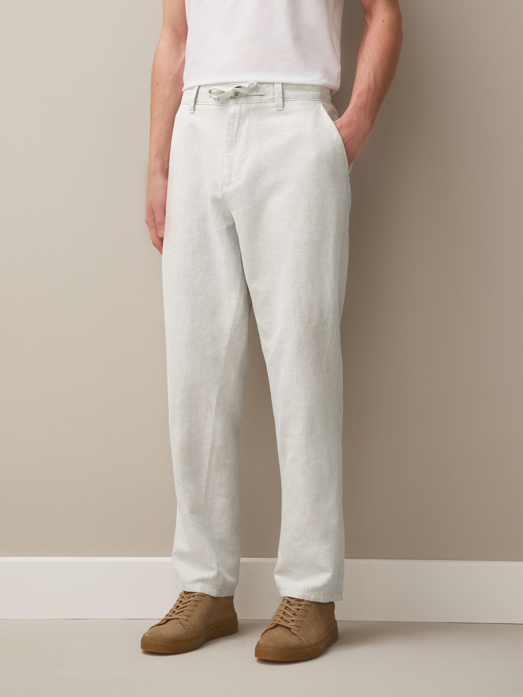 Stone  pant サイズ30 Buy Stone Slim Fit Cotton Linen Blend Twill Chino Trousers from