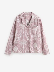 Laura Ashley Pink/Mink Josette Button Through Pyjamas - Image 2 of 7