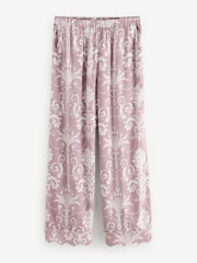 Laura Ashley Pink/Mink Josette Button Through Pyjamas - Image 3 of 7