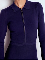 Boden Fiona Zip Front Knitted Dress - Imagen 2 de 6
