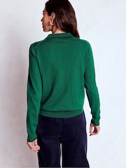 Boden Green Liz Henley Jumper - Image 3 of 6