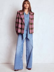 Boden Green Boxy Double Breasted Blazer - Image 1 of 7