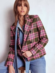Boden Green Boxy Double Breasted Blazer - Image 5 of 7