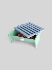 JoJo Maman Bébé Blue Wooden Barbecue Play Set - Image 3 of 5