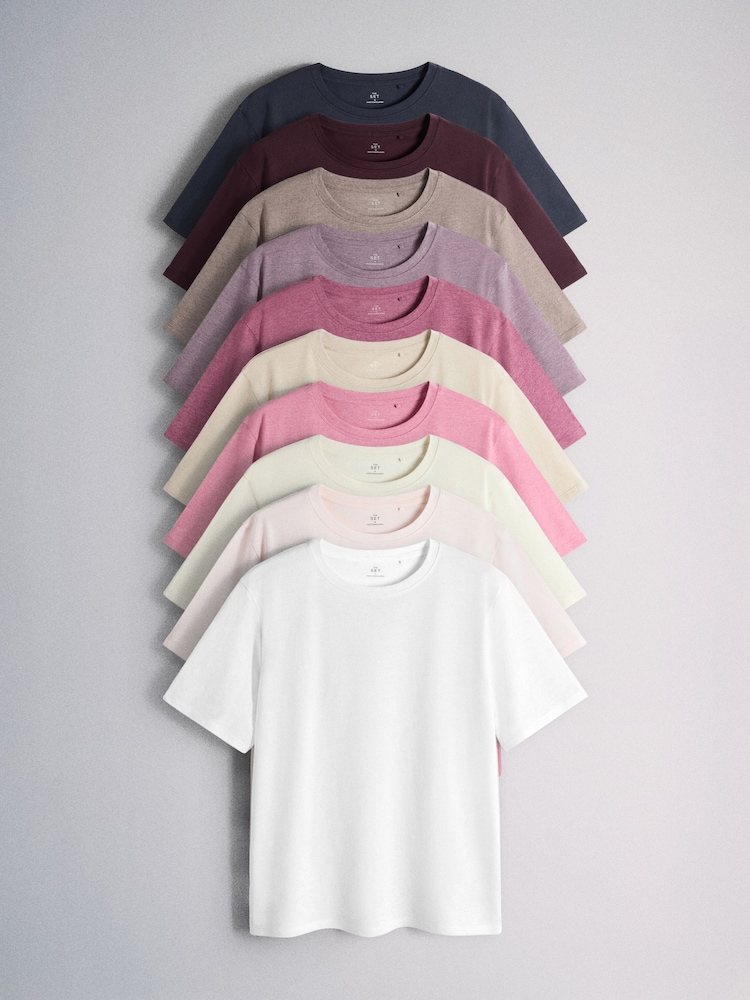 The Set 10 Pack Essential Short Sleeve T-Shirts - Image 1 of 6