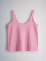 The Set 10 Pack Essential Scoop Wide Strap Vests Plum Purple/Pink/Navy Blue/Neutrals - Image 6 of 13